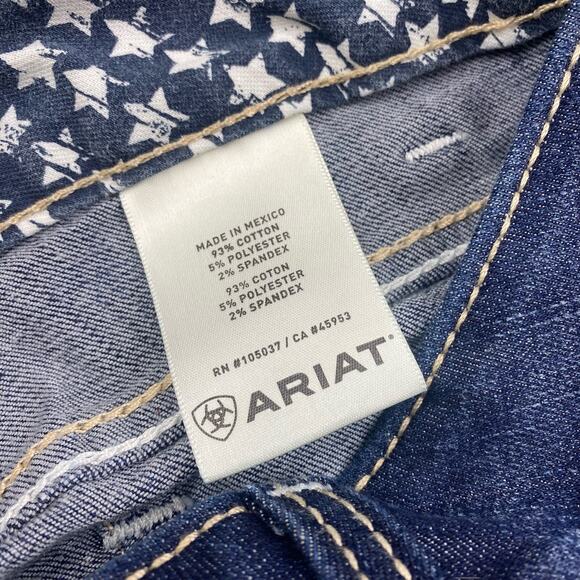 Ariat Women's Straight Leg Jeans - Dark Blue - Picture 9 of 9